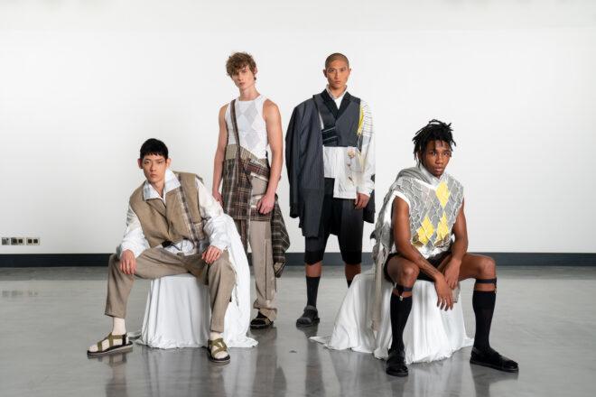 people in tan and gray fashionable clothing