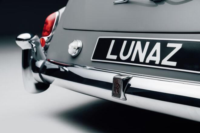 rear bumper on gray Rolls-Royce Phantom