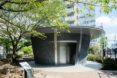 round gray public toilet building