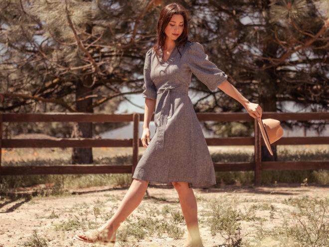 person in gray dress