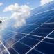 close-up of solar panels
