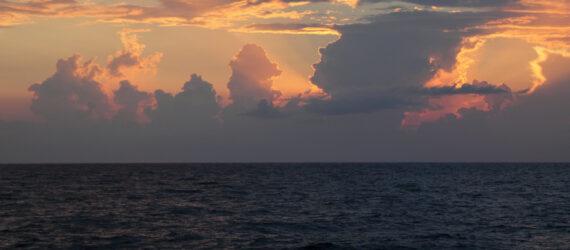 sunset over Gulf of Mexico