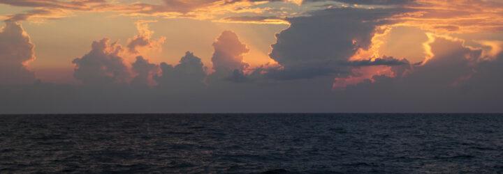 sunset over Gulf of Mexico
