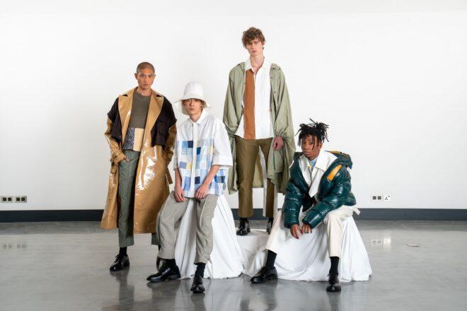 people in white, gray and beige fashionable outfits