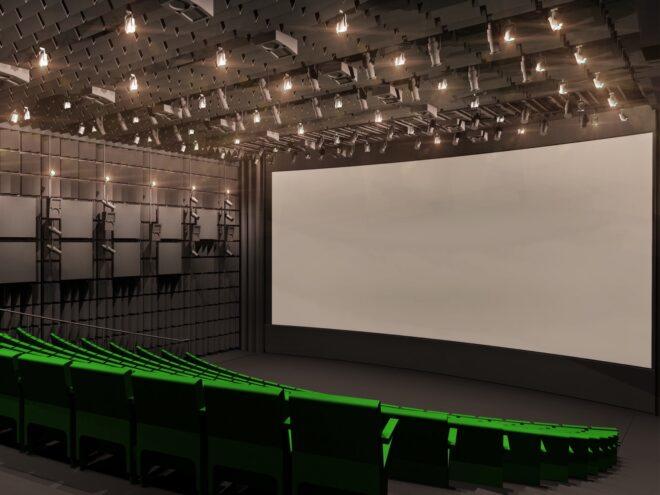 rendering of movie theater interior