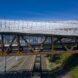 aluminum bridge over a highway