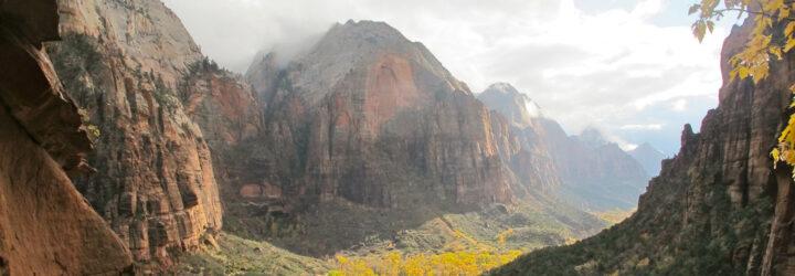 red cliffs in Zion National Park