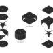 diagram of various modular components of a coffee table