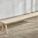 long light wood bench