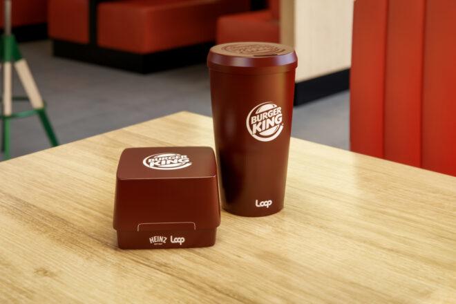 brown reusable Burger King containers