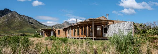 stone and wood cabins