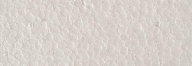 close-up of polystyrene