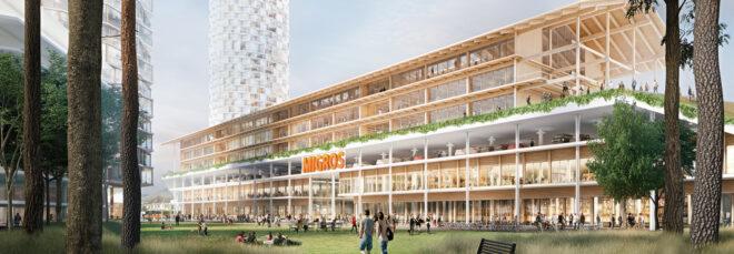 rendering of wood depot building