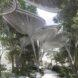 rendering of tall tree-like structures