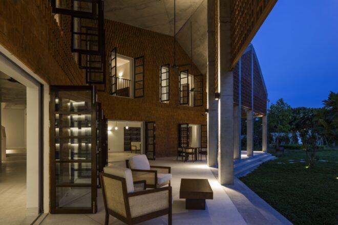lounge chairs on covered patio