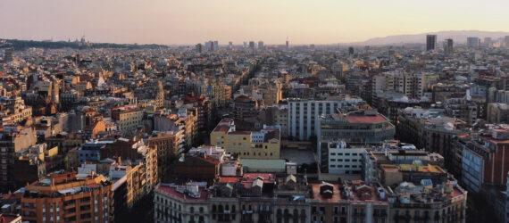 aerial view of Eixample