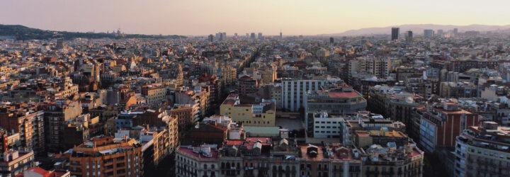 aerial view of Eixample