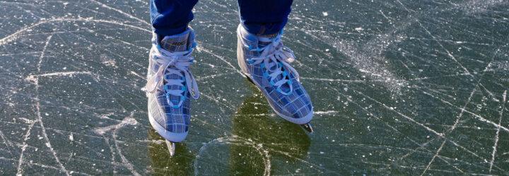 person skating on ice