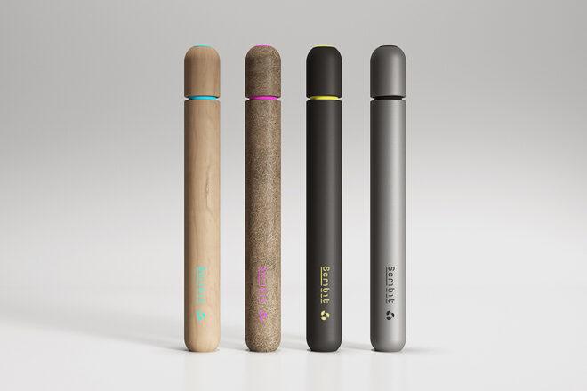 biodegradable markers with wood, metal and bioplastic cases