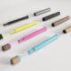 biodegradable marker components on white background