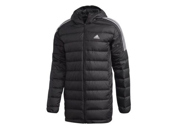 A puffy black Adidas jacket.