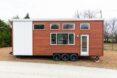 cedar siding on a tiny home