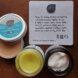 open jars of organic skincare