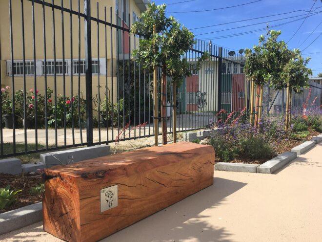 bench made of reclaimed wood