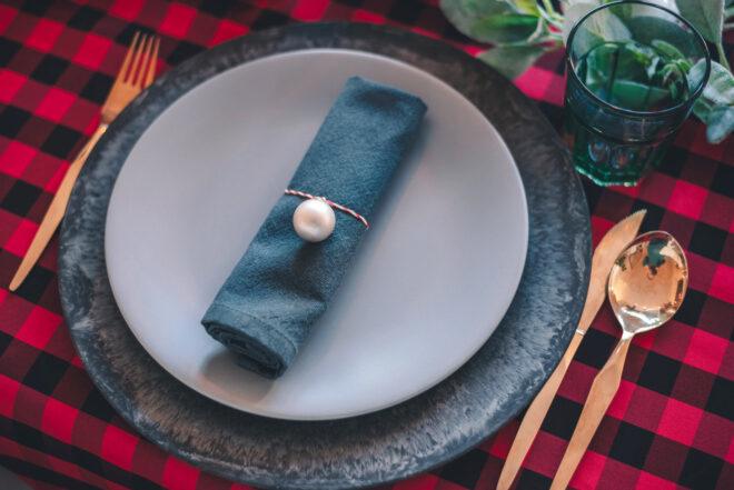 Christmas table setting