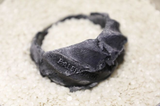 black Balenciaga ring
