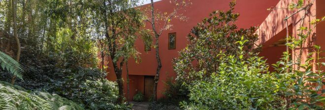 red clay building