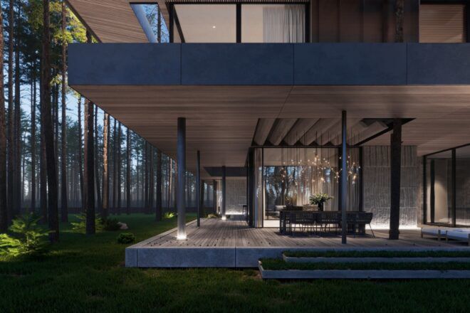 large covered outdoor patio