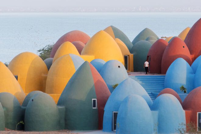 domes of different heights and colors