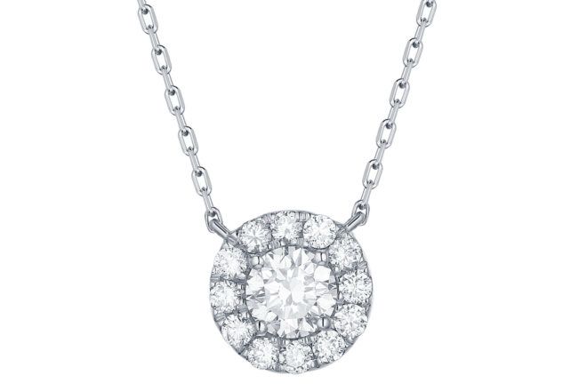 lab-grown diamond necklace