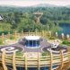 rendering of wood tower vertiport