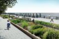 rendering of waterfront walkway