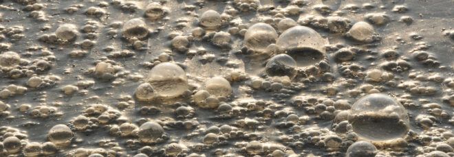 bubbling wastewater