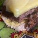 close-up of vegan burger