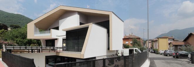 white and light wood geometric home