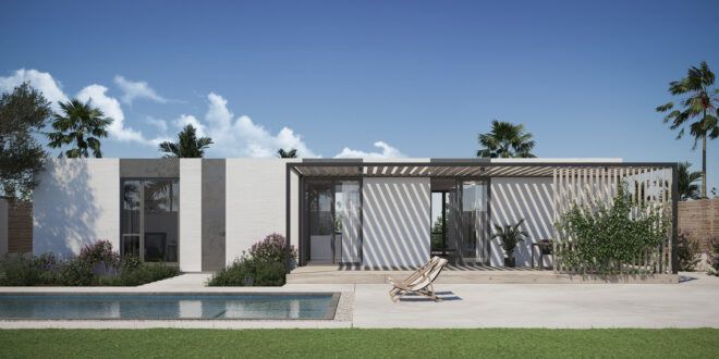 lounge chairs beside a pool