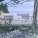 sketch of olive grove and Hollyhock House