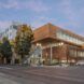 cantilevered wood college building