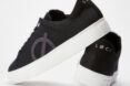 black and white vegan sneakers