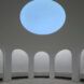 round skylight over exhibition spaces