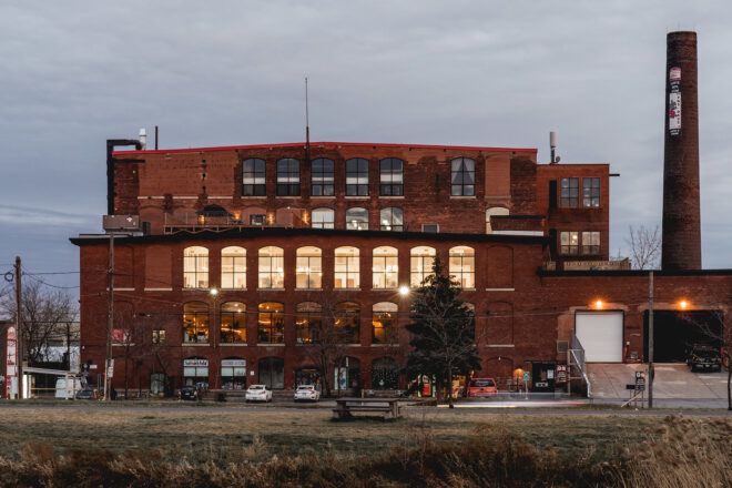 large brick office building