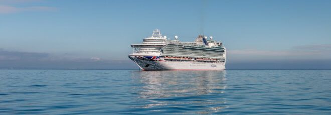cruise ship on ocean