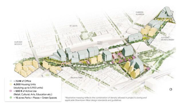 map of downtown San Jose, California