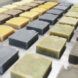bars of soap on steel table