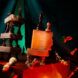 artistic composition of natural soaps and chess pieces