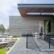 person standing on concrete balcony